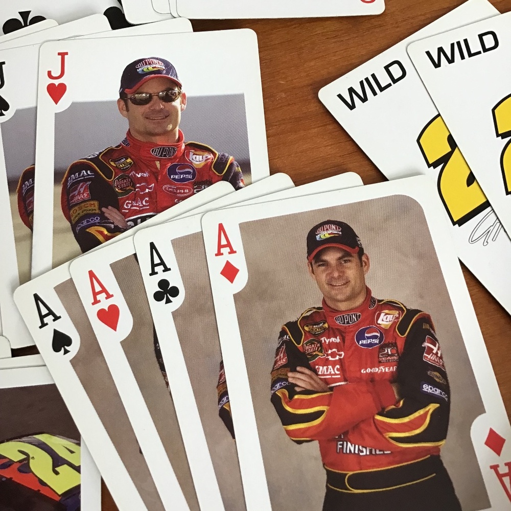 NASCAR Jeff Gordon #24 Playing Cards Vintage Memorabilia Car Racing Game